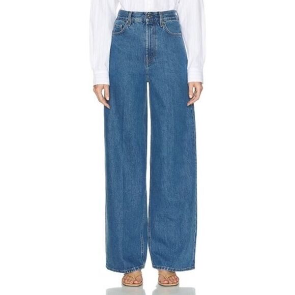 TOTEME High Waist Wide Leg 27” - Picture 1 of 7